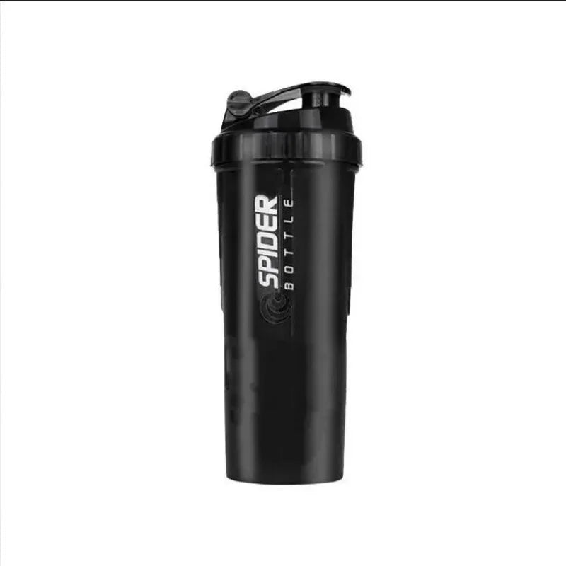 3 Layers Shaker Protein Bottle Powder Shake Cup Large Capacity Water Bottle Mixing Cup Body Building Exercise Mixing Bottle - Chic Cart