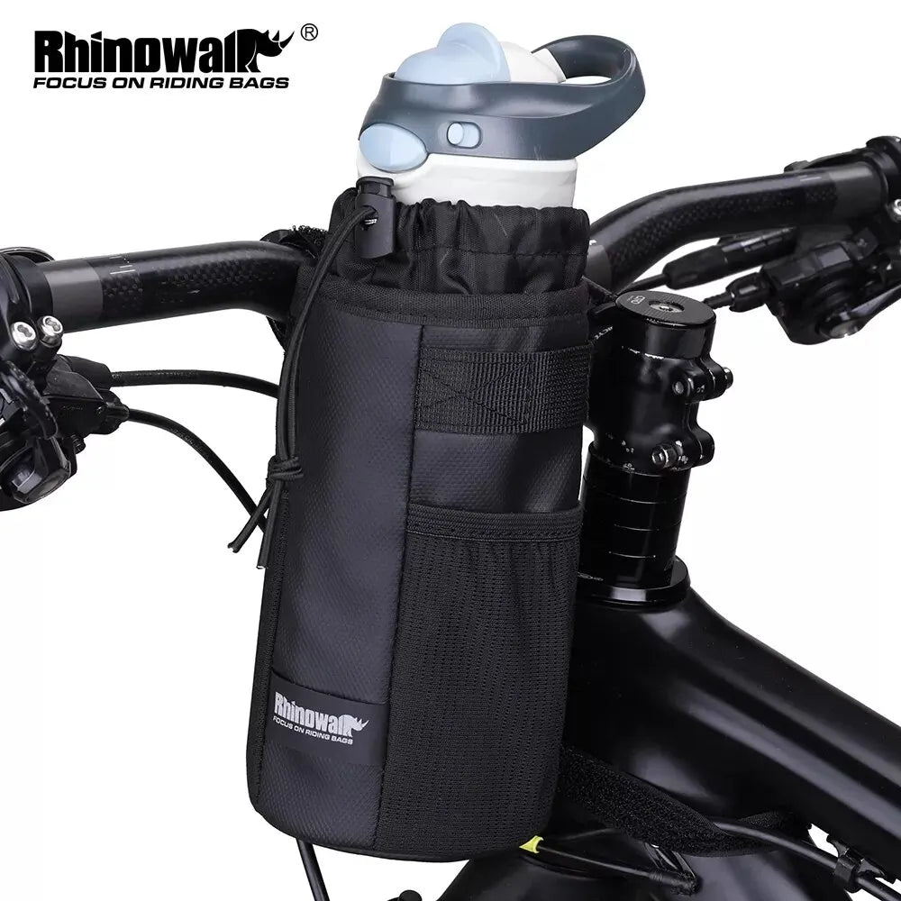 Rhinowalk Bike Bottle Holder Cycling Water Bottle Carrier Pouch Insulated Kettle MTB Road Bicycle Handlebar Bag Accessories - Chic Cart