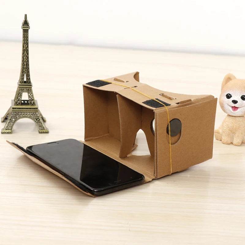 1pc Google Cardboard 3D Vr Virtual Reality Glasses For Android Or Phone NEW VR Model DIY Transform Your Device Into A Big Screen - Chic Cart