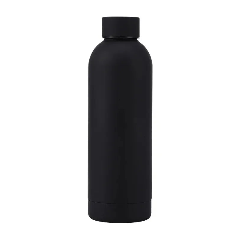 500/750ML Small Mouth Thermos Cup, Outdoor Stainless Steel Bottle, Rubber Paint Sports Kettle, Thickened Double Water Cup - Chic Cart