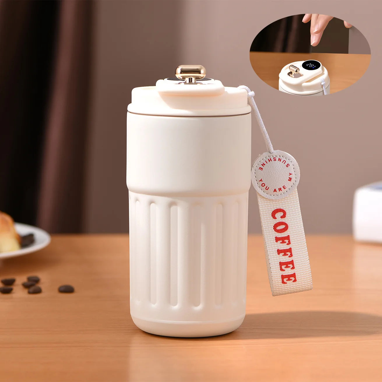 Smart Thermos Bottle LED Temperature Display Coffee Cup 316 Stainless Steel Tumbler Mug Portable Vacuum Flasks Thermoses - Chic Cart