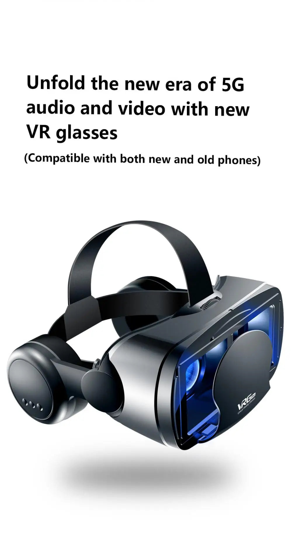 Virtual Reality 3D VR Glasses Headset Smart Helmet for Smartphones Mobile Phone Lenses with Headphone Controller Viar Binoculars - Chic Cart