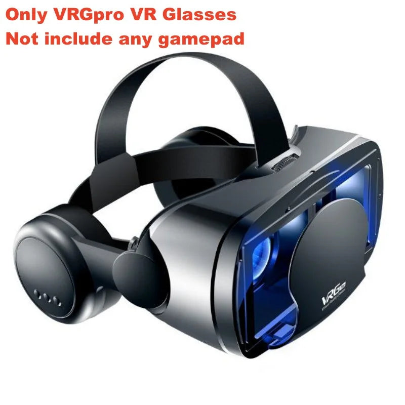 Virtual Reality Glasses IMAX Huge Screen Hi-Fi Stereo 3D Glasses Google Cardboard Box VR Headset for 5-7" Phone,Support Gamepad - Chic Cart