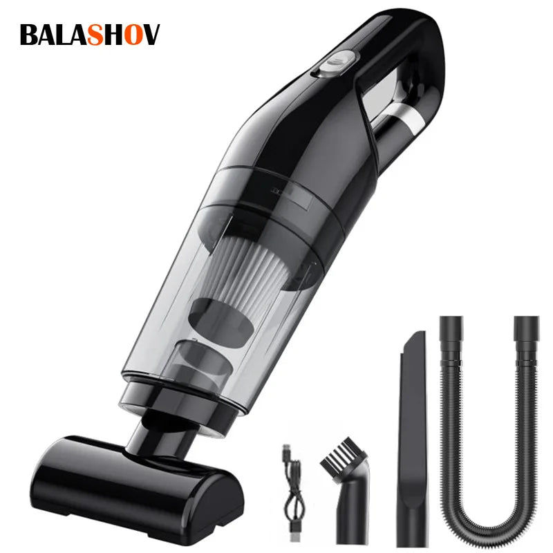 Handheld Home Vacuum Cleaner Rechargeable Portable Vacuum Cleaner Car Home Dual Purpose Wireless Dust Catcher Pet Hair 10000PA - Chic Cart