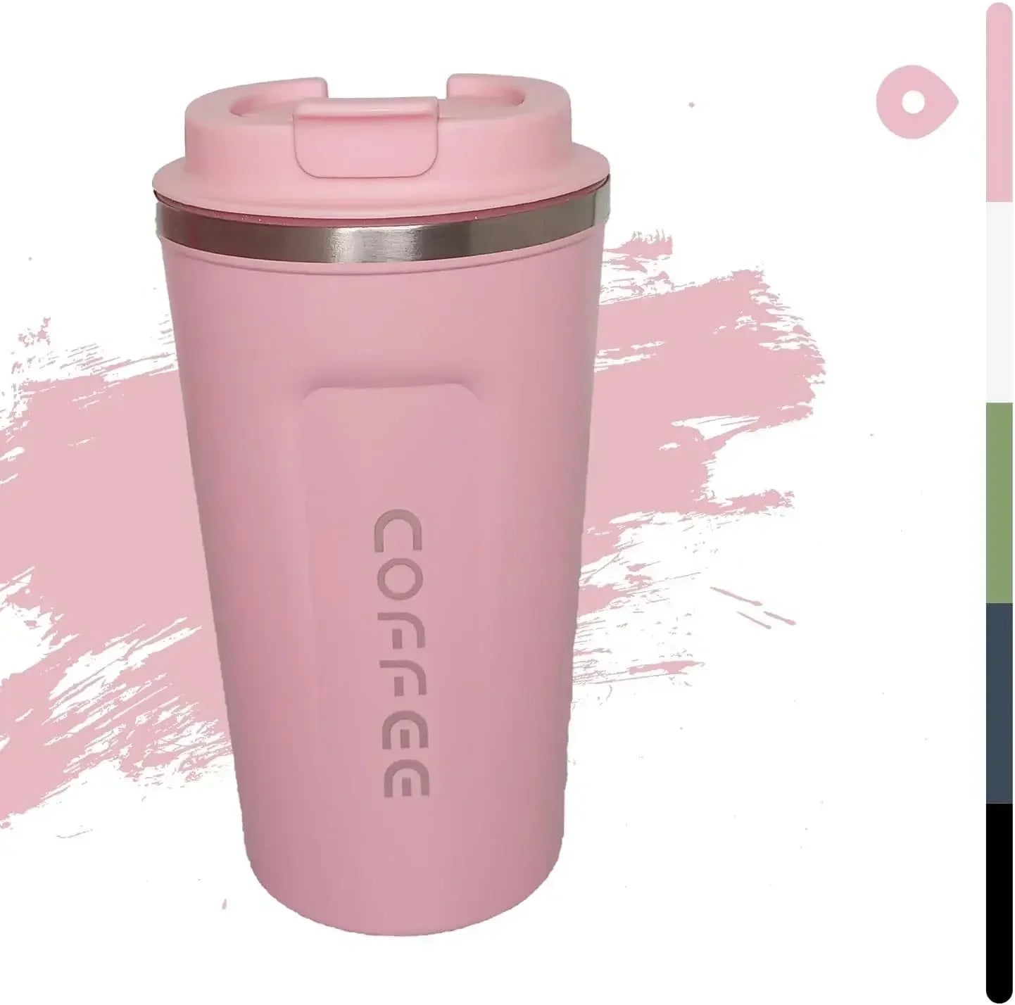 380/510ML Pink Stainless Steel Thermal Mug Thermo for Coffee Water Bottle Leakproof Travel Drinkware Travel Thermal Mug - Chic Cart