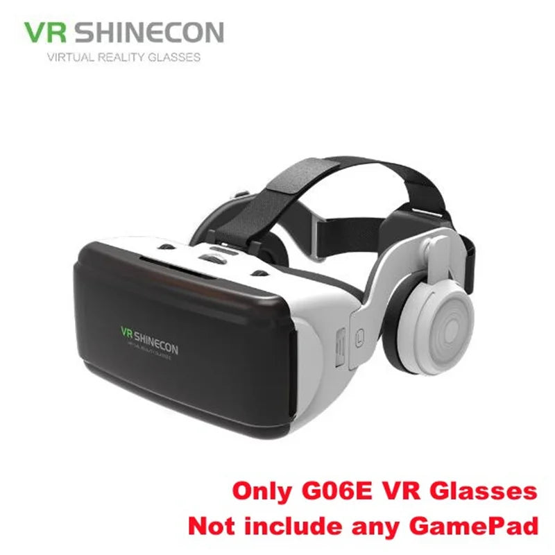 Virtual Reality VR Glasses IMAX Huge Screen 3D Glasses Google Cardboard Box VR Helmet for 4.5-6.53" Phone,Support Game Joysticks - Chic Cart