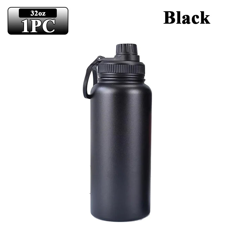 32oz Sports water bottleStainless Steel Pure Titanium Vacuum Portable Leakproof Insulated Water Cup - Chic Cart