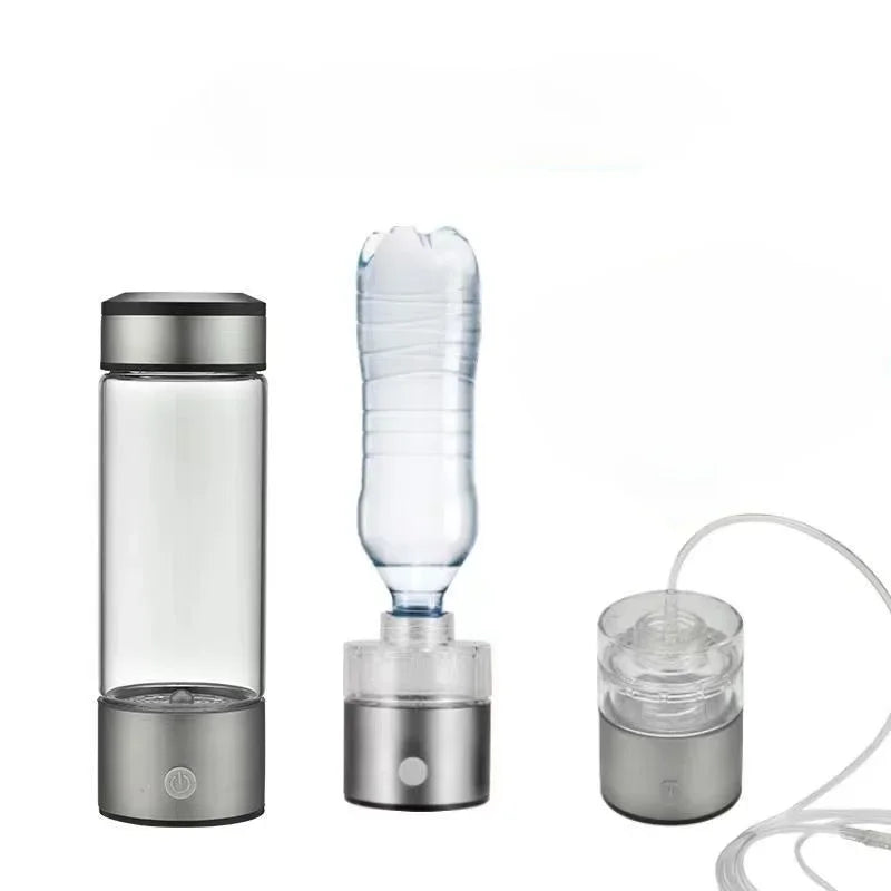 SPE/PEM Portable Hydrogen Generator Water Filter Ionizer Pure H2 Rich Hydrogen alkaline Bottle Electrolysis Drink Hydrogen - Chic Cart