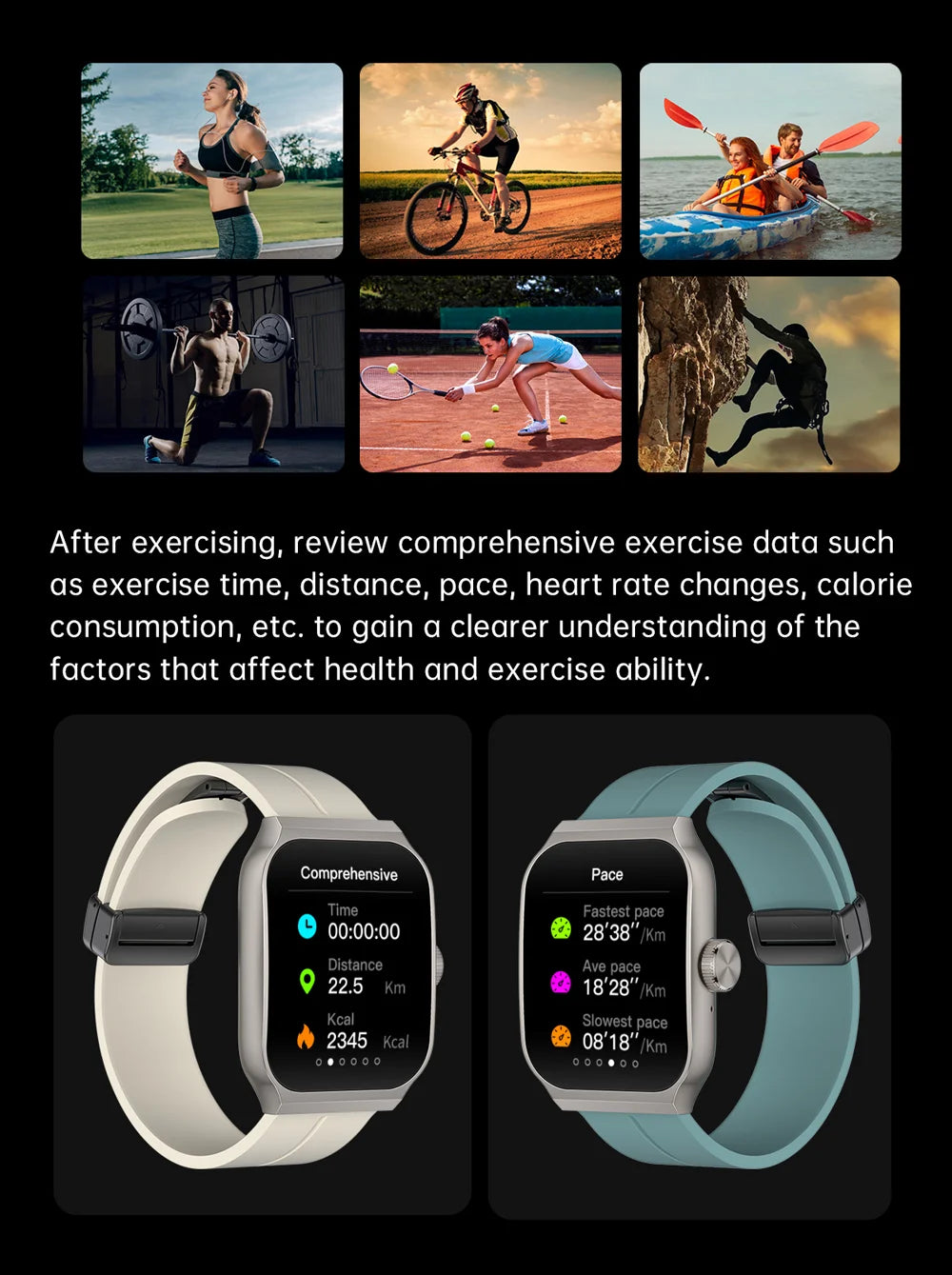 New AMOLED Smart Watch 1.96inch 3D Flexible Curved Screen Bluetooth Call Heart Rate NFC Waterproof Smartwatch For Android IOS - Chic Cart