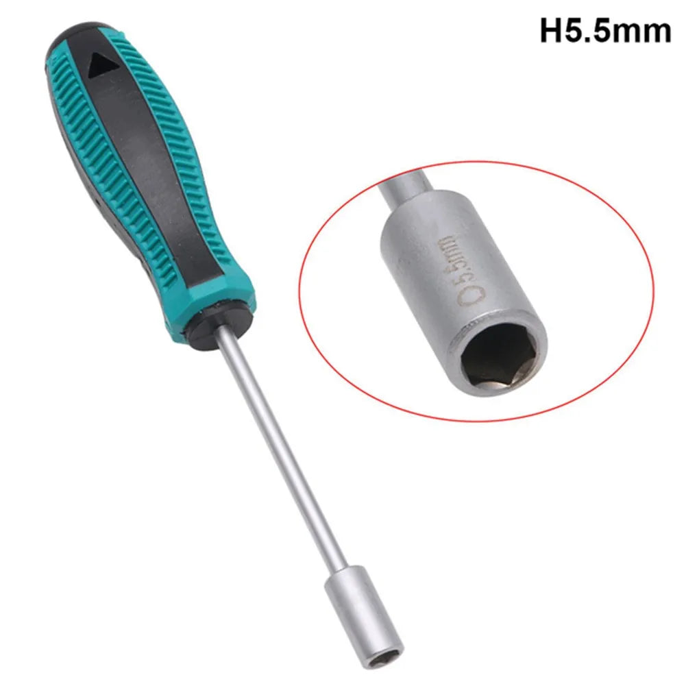 Screwdriver Hex Socket 3/3.5/4/4.5/5/5.5/6mm Wrench Socket Hexagonal Nuts Driver For Car Auto Repairing Manual Tools Accessories