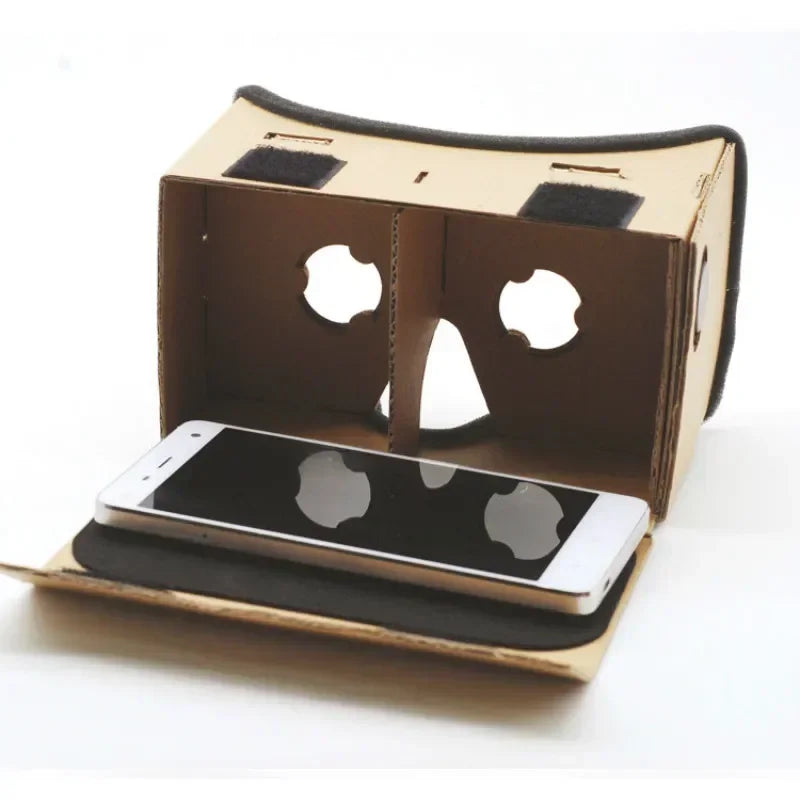 DIY Portable Virtual Reality Glasses for Google Cardboard 3D Glasses 25mm lens VR glasses For SmartPhones For Iphone X 7 8 VR - Chic Cart