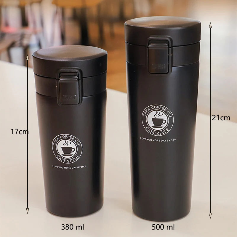 Thermal Mug Double Wall 304 Stainless Steel Coffee Cup Vacuum Flask Thermos Water Bottle Tea Coffee Leak-proof Thermos Mug - Chic Cart