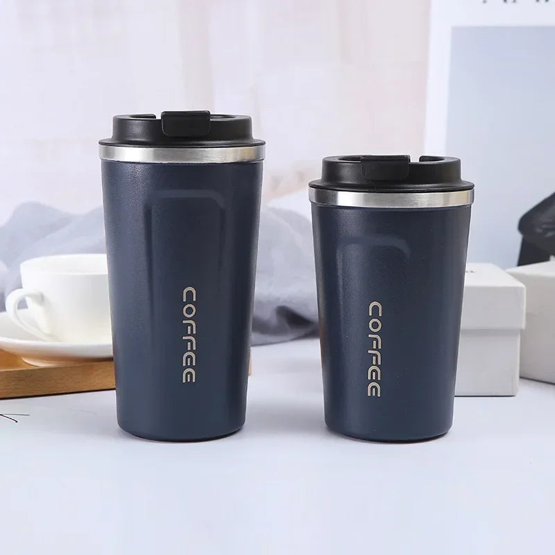 Stainless Steel Coffee Cup 380/510ML Thermos Mug Leak-Proof Thermos Travel Thermal Vacuum Flask Insulated Cup Water Bottle - Chic Cart