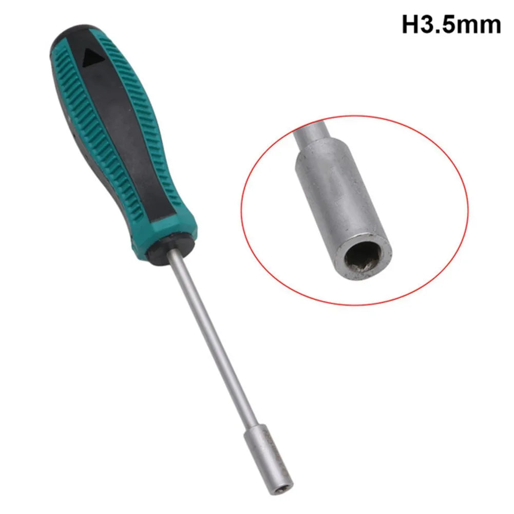 Screwdriver Hex Socket 3/3.5/4/4.5/5/5.5/6mm Wrench Socket Hexagonal Nuts Driver For Car Auto Repairing Manual Tools Accessories