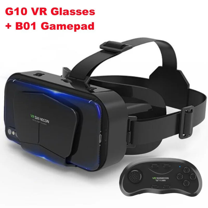 G10 IMAX 3D Movies Giant Screen Virtual Reality Glasses Google Cardboard Box VR Helmet for 4.7-7" Phone,Support Game Controller - Chic Cart