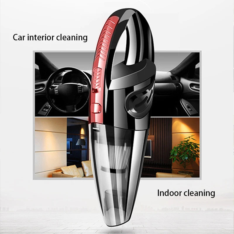 Car Vacuum Cleaner Handheld Wireless Charging Model High Power Small Car Interior Vacuum Cleaner 1 Set - Chic Cart