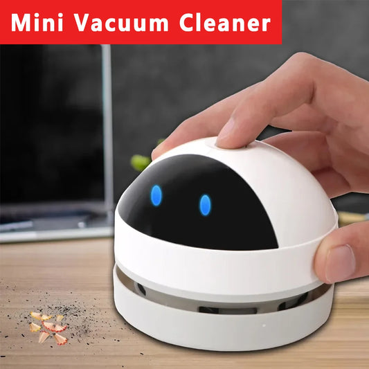 Desk Dust Vacuum with Clean Brush USB Charging for Home Office Table Sweeper Desktop Cleaner Mini Vacuum Cleaner - Chic Cart