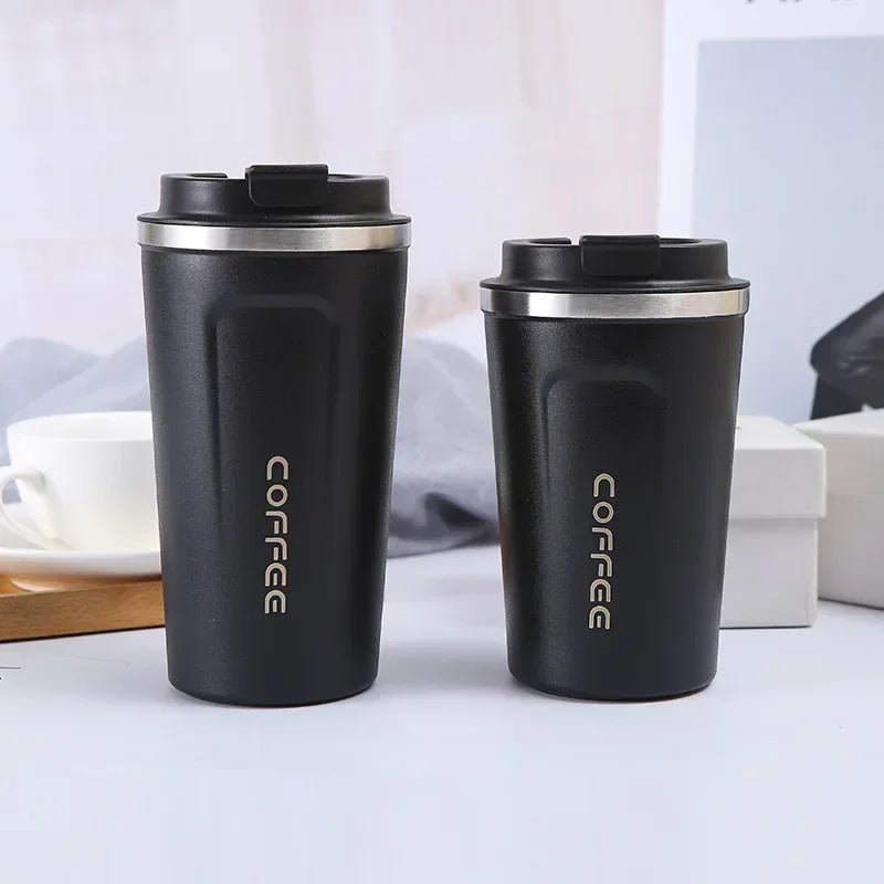 Stainless Steel Coffee Cup 380/510ML Thermos Mug Leak-Proof Thermos Travel Thermal Vacuum Flask Insulated Cup Water Bottle - Chic Cart