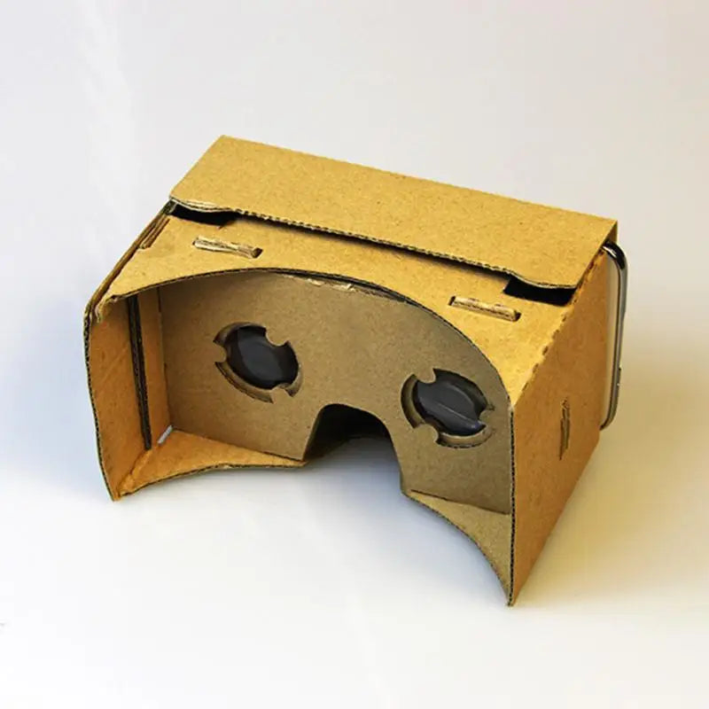 For 5.0 inch Screen Google VR 3D Glasses Brand new DIY Google Cardboard Virtual Reality VR Mobile Phone 3D Glasses VR Paper Box - Chic Cart