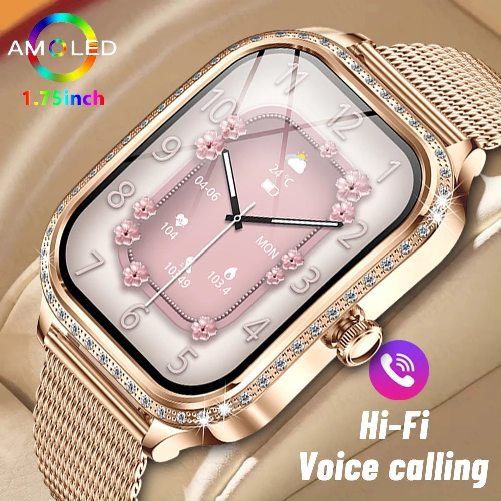 New For HUAWEI FIT3 Smart Watch Women 1.75" HD Display Heart Rate Sport Fitness IP68 Waterproof BT Call Smartwatch For Lady Gift - Chic Cart