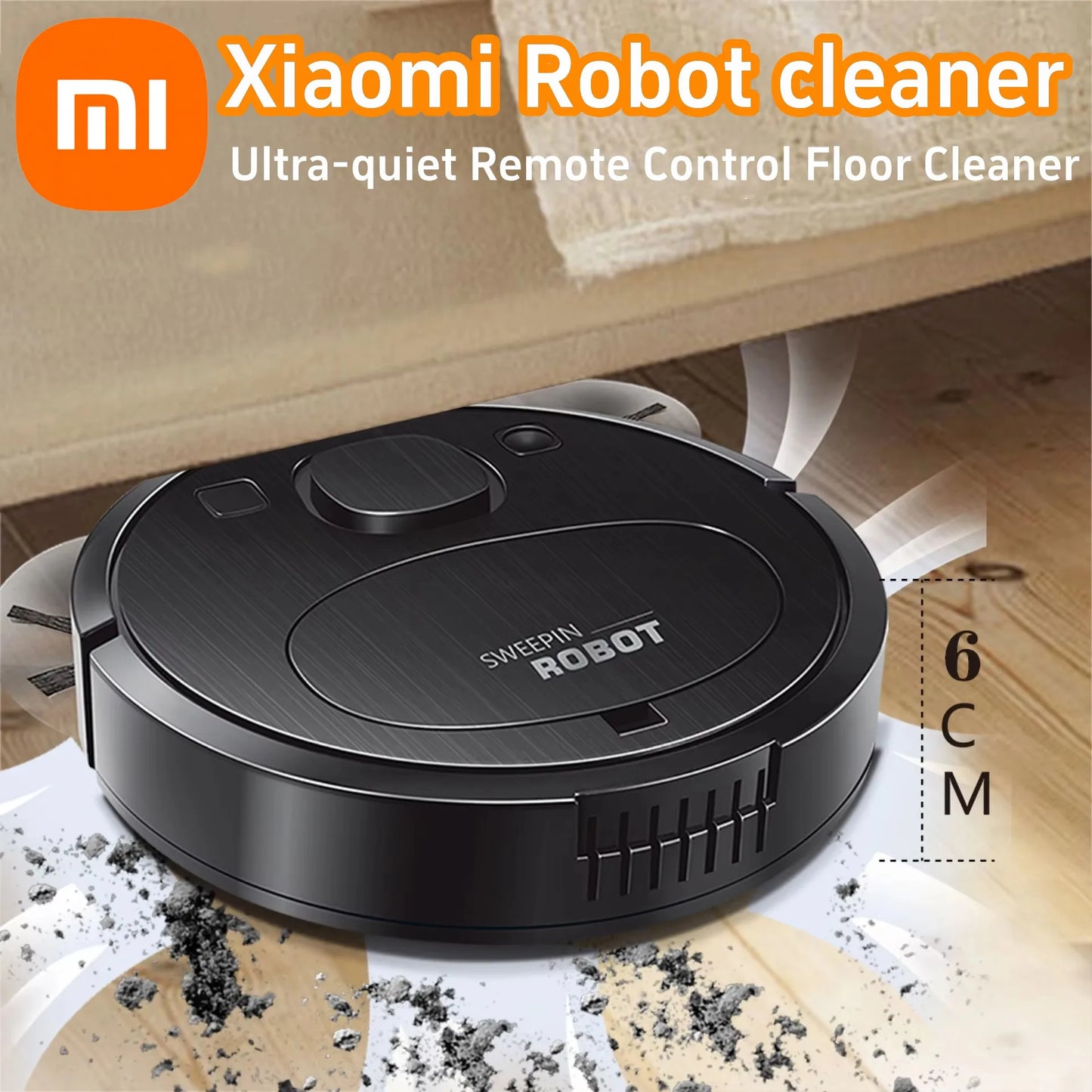 Xiaomi Smart Wireless Sweeping Robot Ultra-quiet Remote Control  Vacuum Floor Cleaner Carpet Mopping Machine For Home Office Use - Chic Cart