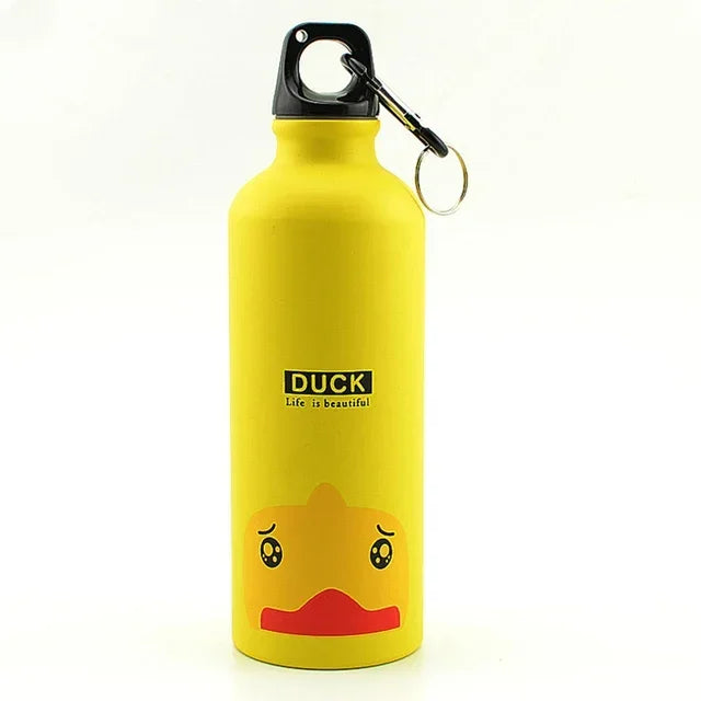 Aluminium Cartoon Sports Mug Cartoon Image Children's Water Cup Stainless Steel Water Bottle with Lid Insulated Mug Coffee Mug - Chic Cart