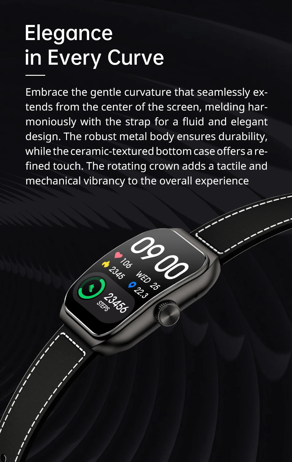 Black Shark Watch GT3 Global Version 1.96'' Curved Display 10 Days Battery Life 24H Health Monitoring 100+ Sport Modes IP68 - Chic Cart