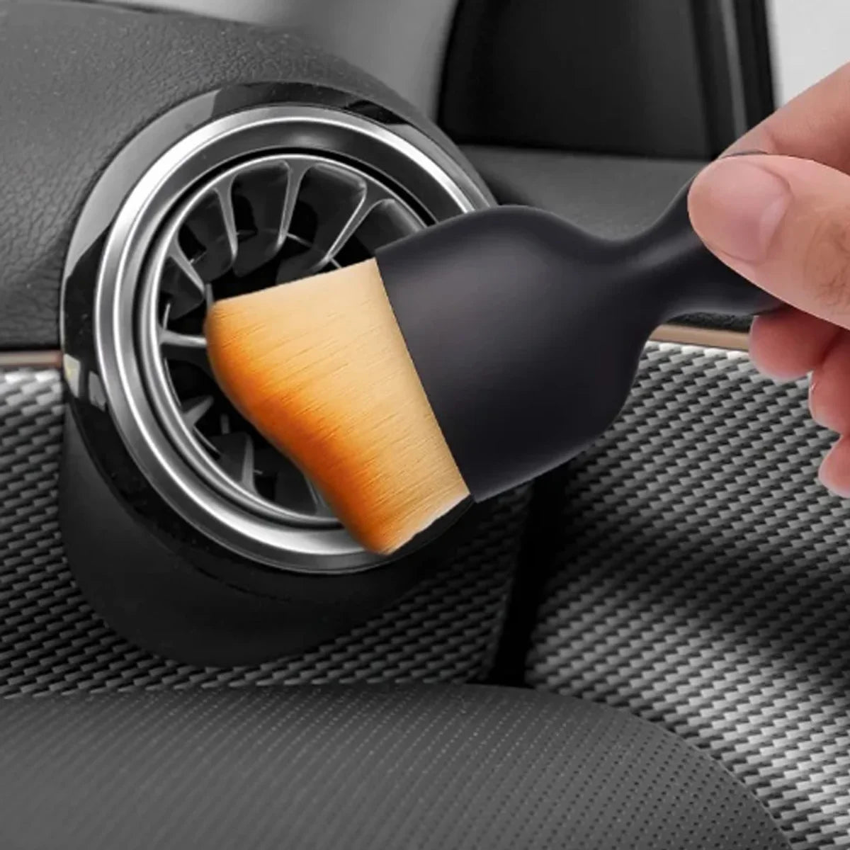 Car interior cleaning brush air conditioning vent soft bristle cleaning brushg dust removal detail brush tool