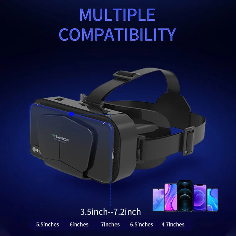 3D VR Glasses Virtual Reality Viar Goggles Headset Devices Smart Mobile Movie Game Helmet Smart Digital Glasses Game Accessory - Chic Cart