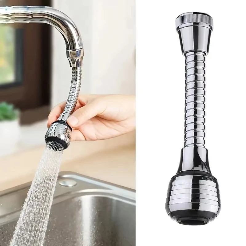 360 Degree Faucet Anti Splash Head Kitchen Water Saver Universal Rotating Bubbler Filter Nozzle Booster Nozzle Kitchen Tools - Chic Cart