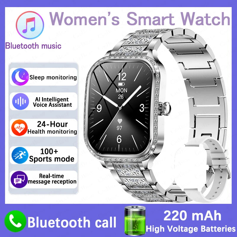 New For HUAWEI FIT3 Smart Watch Women 1.75" HD Display Heart Rate Sport Fitness IP68 Waterproof BT Call Smartwatch For Lady Gift - Chic Cart