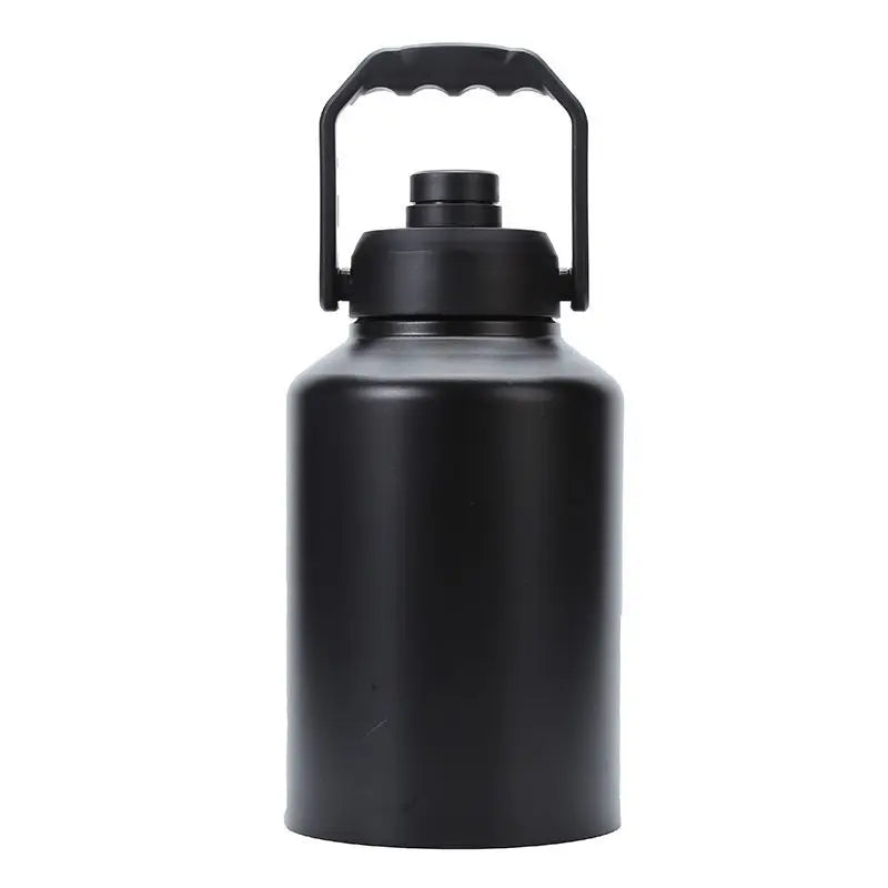 Large Capacity Sports Thermos Cup with Handle,Stainless Steel Vacuum Flasks,Wide Mouth Drinkware,Camping Gym Water Bottle,64OZ - Chic Cart