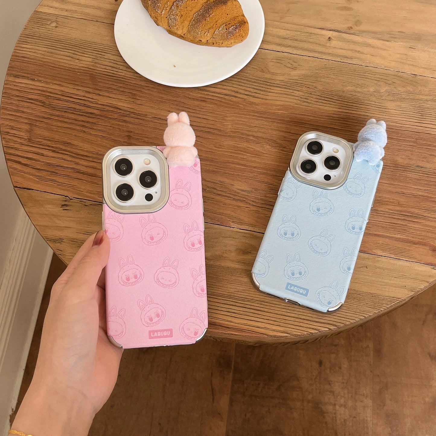 3d Cartoon Labubu Doll Foriphone 11/12/13/14/15/16 Series Phone Case All Inclusive Anti Drop Cute Fashion Phone Protection Case