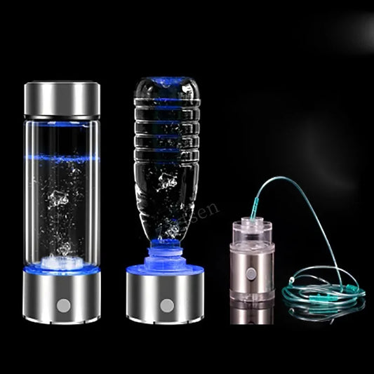 SPE/PEM Portable Hydrogen Generator Water Filter Ionizer Pure H2 Rich Hydrogen alkaline Bottle Electrolysis Drink Hydrogen - Chic Cart