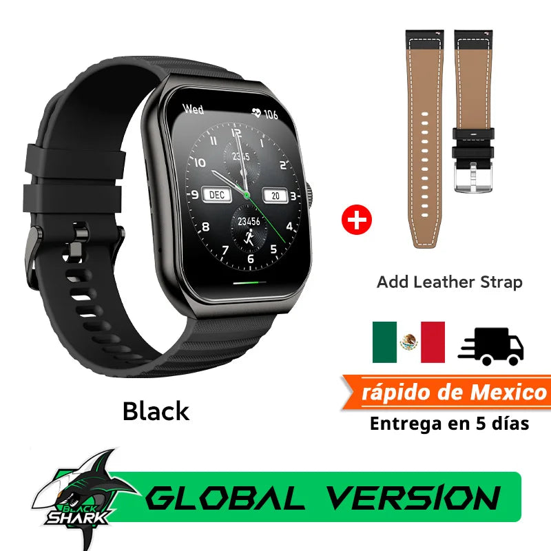 Black Shark Watch GT3 Global Version 1.96'' Curved Display 10 Days Battery Life 24H Health Monitoring 100+ Sport Modes IP68 - Chic Cart