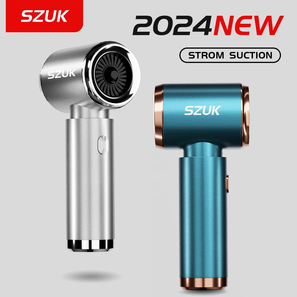 SZUK Mini Car Vacuum Cleaner Wireless Powerful Portable Cleaning Machine Handheld for Car Blow 2 In 1 Home Appliances - Chic Cart