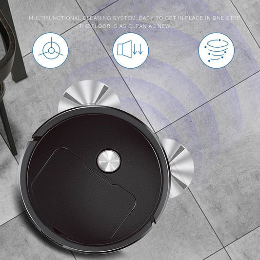 NEW 3 In 1 Smart Sweeping Robot Home Mini Sweeper Sweeping and Vacuuming Wireless Vacuum Cleaner Sweeping Robots For Home Use - Chic Cart