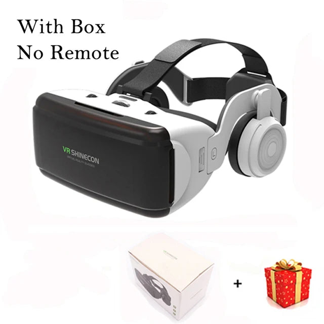 VR Shinecon Casque Helmet 3D Glasses Virtual Reality For Smartphone Smart Phone Headset Goggles Binoculars Video Game Wirth Lens - Chic Cart