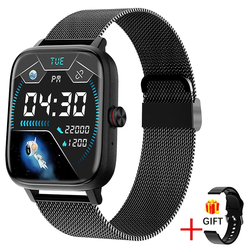 LIGE 2023 Bluetooth Call Smart Watch Men 1.69 Inch Full Touch Sport Fitness Watch Heart Rate Waterproof Men Smartwatch Women+Box - Chic Cart