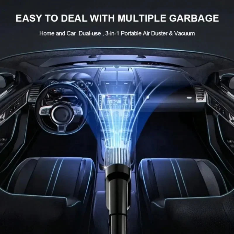 Combination Vacuum Cleaner USB Charging Car Household Vacuum Cleaner Small Car with Fully Automatic High Power Powerful Cleaning - Chic Cart