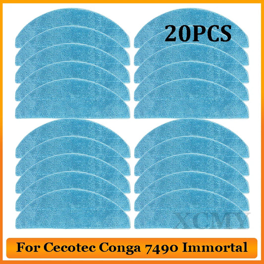 Mop Cloth Accessories For Cecotec Conga 7490 Immortal / 8290 Immortal / Kabum Smart 900 Vacuum Cleaner Parts Replacement Kit - Chic Cart