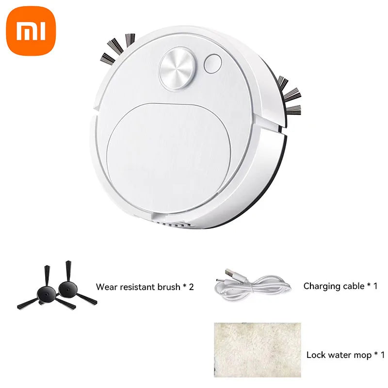 Xiaomi 3 In 1 Smart Sweeping Robot  Vacuum Cleaner USB Rechargeable Wireless 1500pa Dragging Cleaning Sweeper For Office Home - Chic Cart