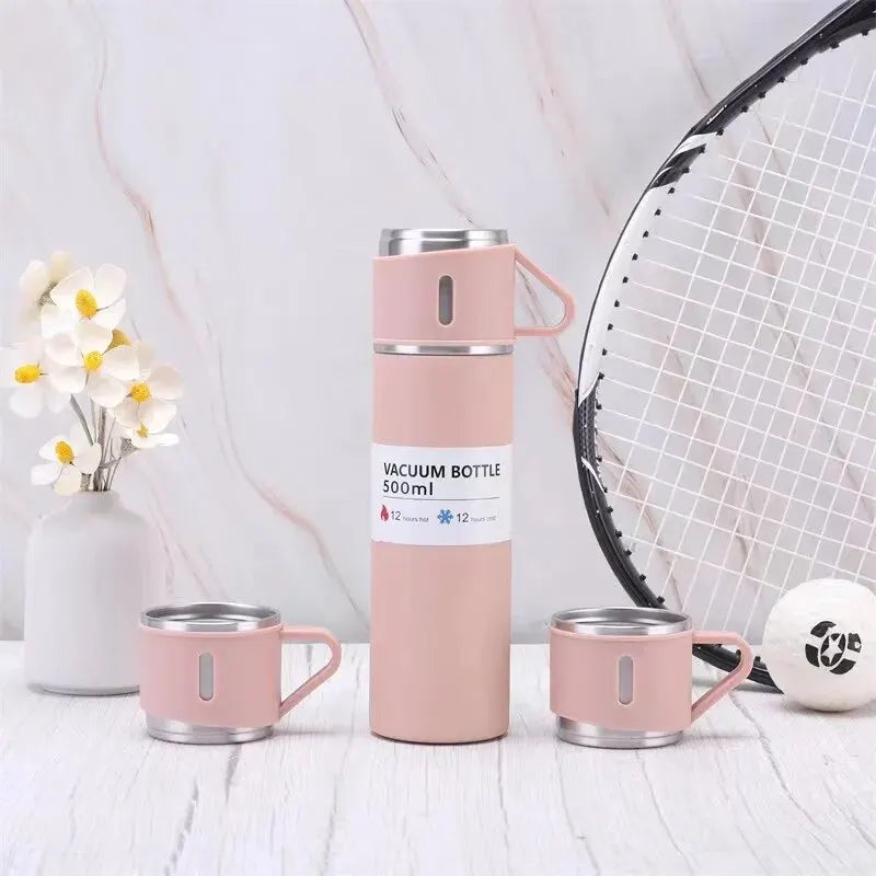 Modern Minimalist Style Large Capacity Portable Stainless Steel Vacuum Insulated Drinking Cup Equipped With A Drinking Cap - Chic Cart