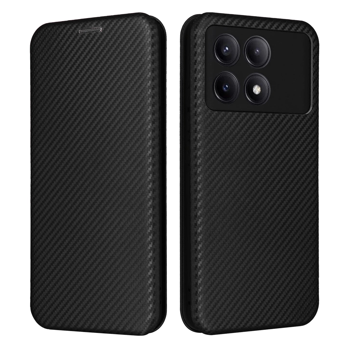 POCO X6 PRO 5G X5 F5 F6 Luxury Leather Case Flip Carbon Fiber SKIN Magnet Book Cover For Xiaomi POCO M6 X5 X6 F5 F6 PRO 5G Bags