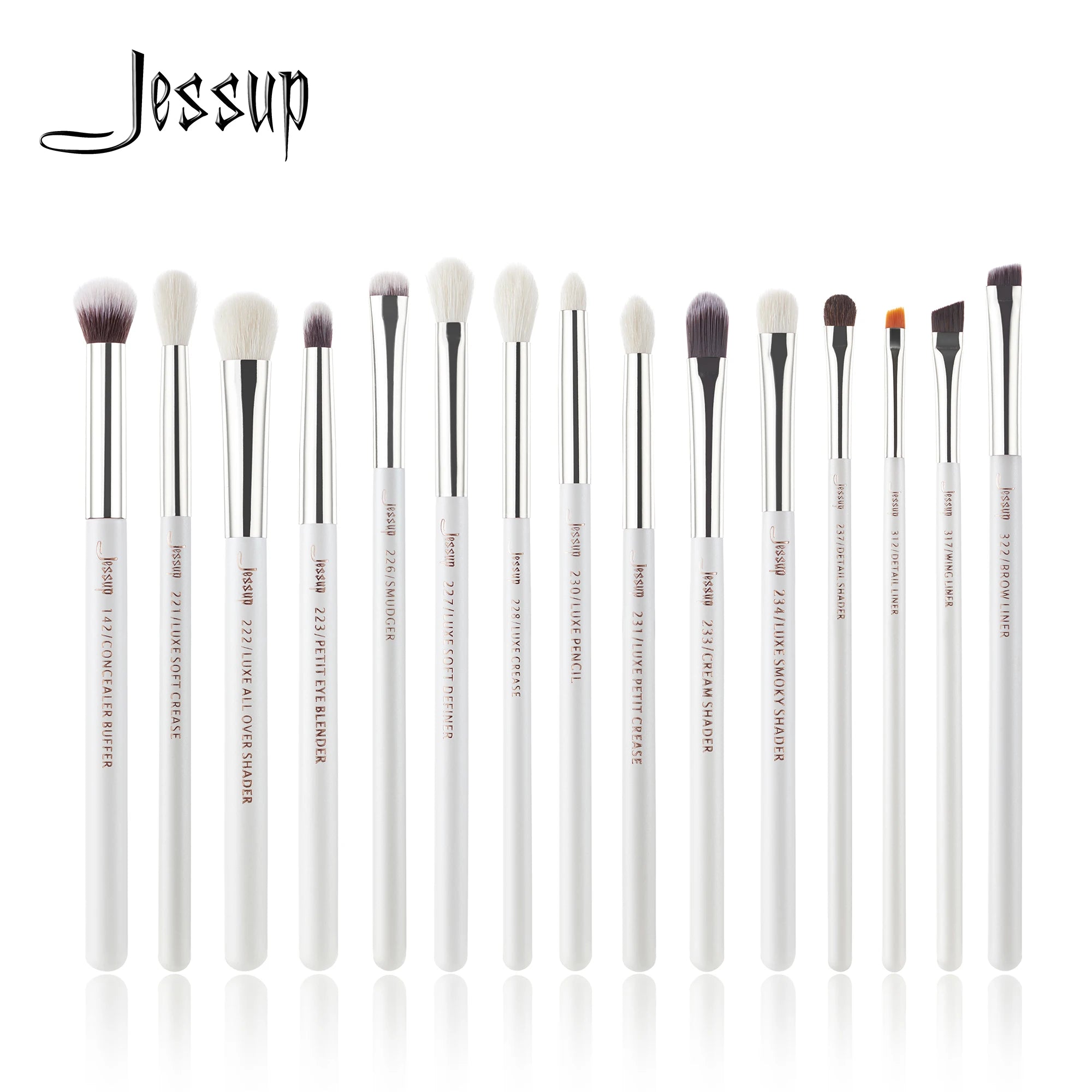 Jessup Professional Makeup Brushes Set 15pcs Make up Brush Pearl White/Silver Tools kit Eye Liner Shader natural-synthetic hair Chic Cart Online Shopping Affordable Prices Gaming Monitors Australia Graphic Cards for Sale Clothing and Shoes OnlineKitchen Accessories StorePet Supplies AustraliaPhone Accessories OnlineElectric ScootersVR Headsets for GamingWatches Online StoreSecure PaymentsInternational ShippingAustralian Online StoreShop Electronics and Fashion