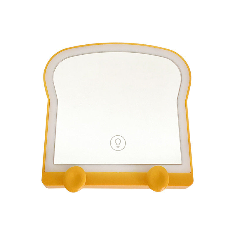 Creative Led Make-up Mirror Toast Bread Shape High-profile Figure Dressing Mirror